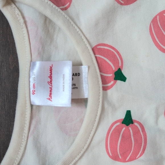 Hanna Andersson 3T Pumpkin Long Sleeve Playground Dress with Pockets - Picture 2 of 7